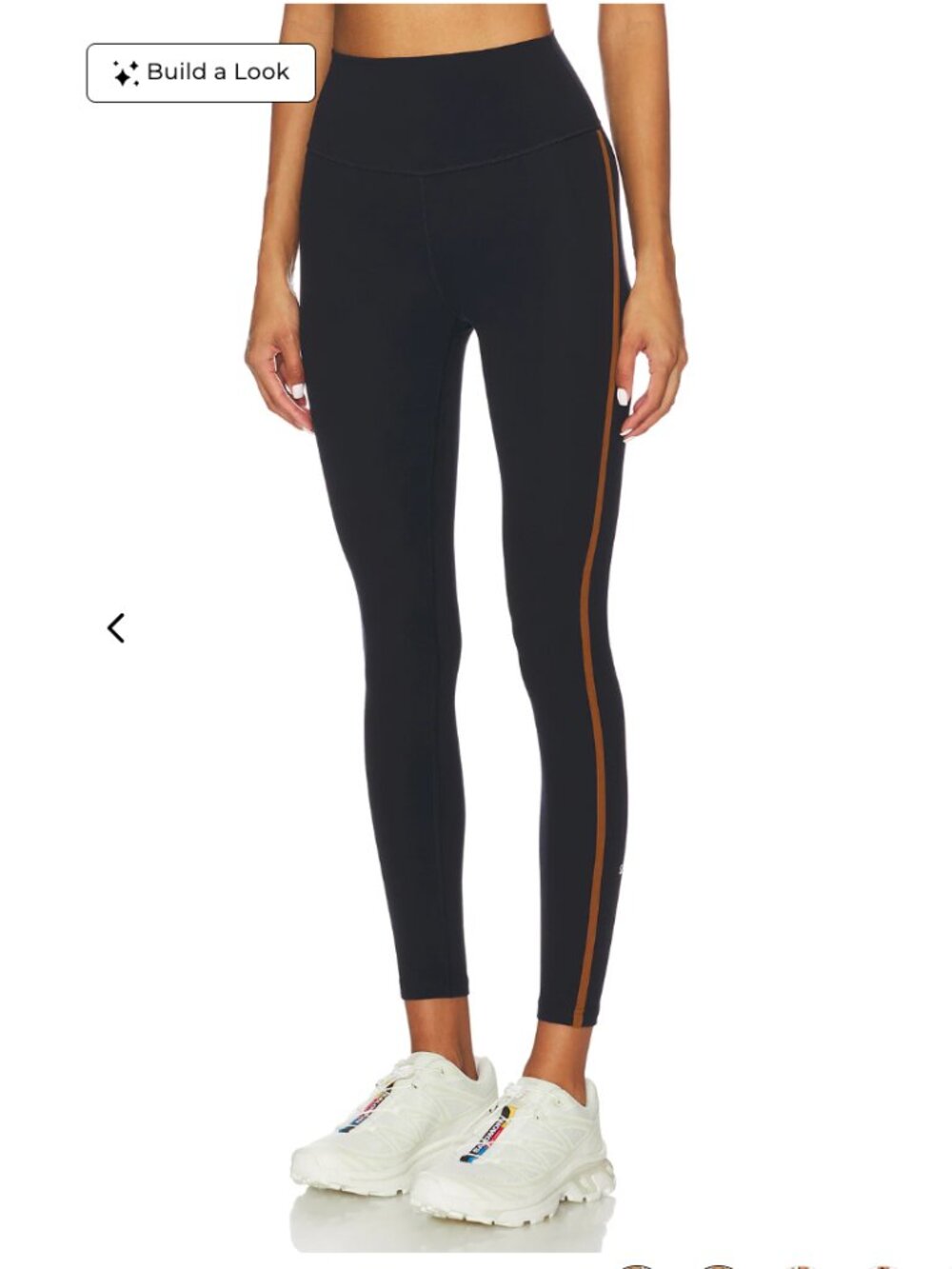 SPLITS59 Amber Air Weight High Waist 7/8 Legging Indigo Blue Honey Stripe XS